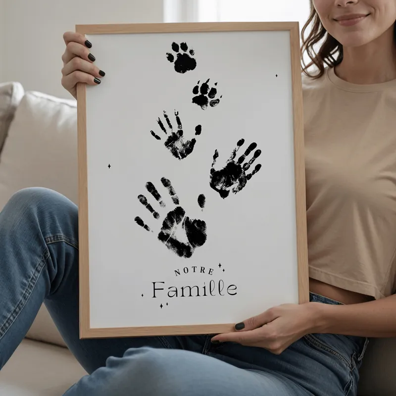 Affiche A3 - Famille Magique avec Kit Empreinte-1