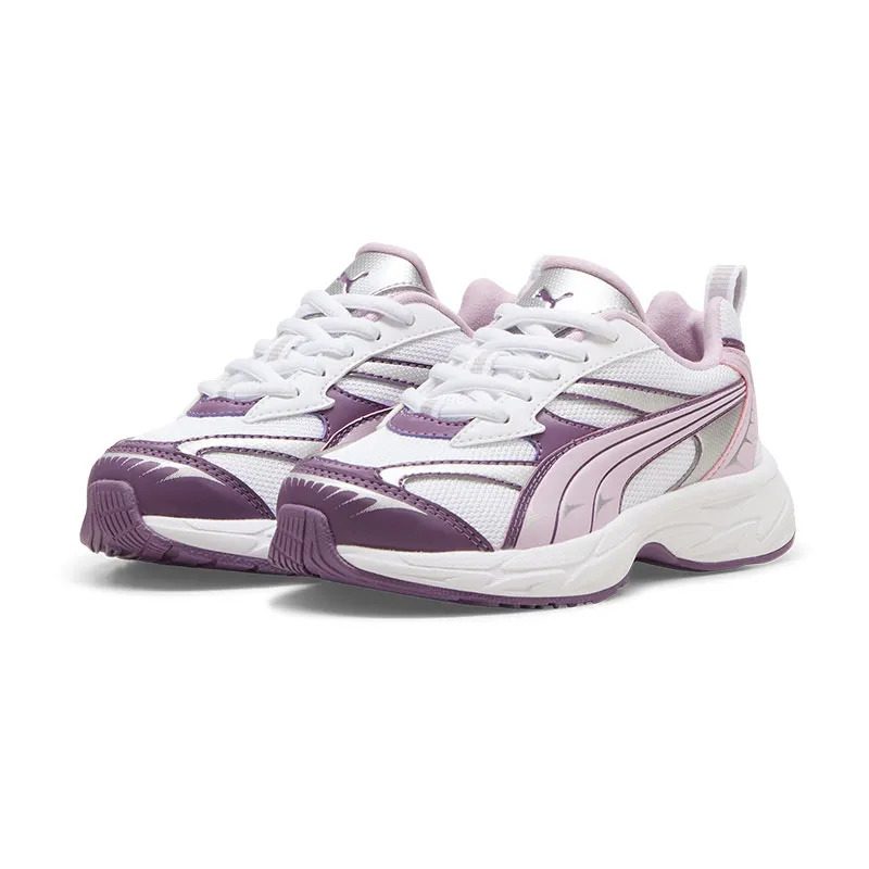 Baskets Fille Puma Morphic Techie - Blanc/Violet-0