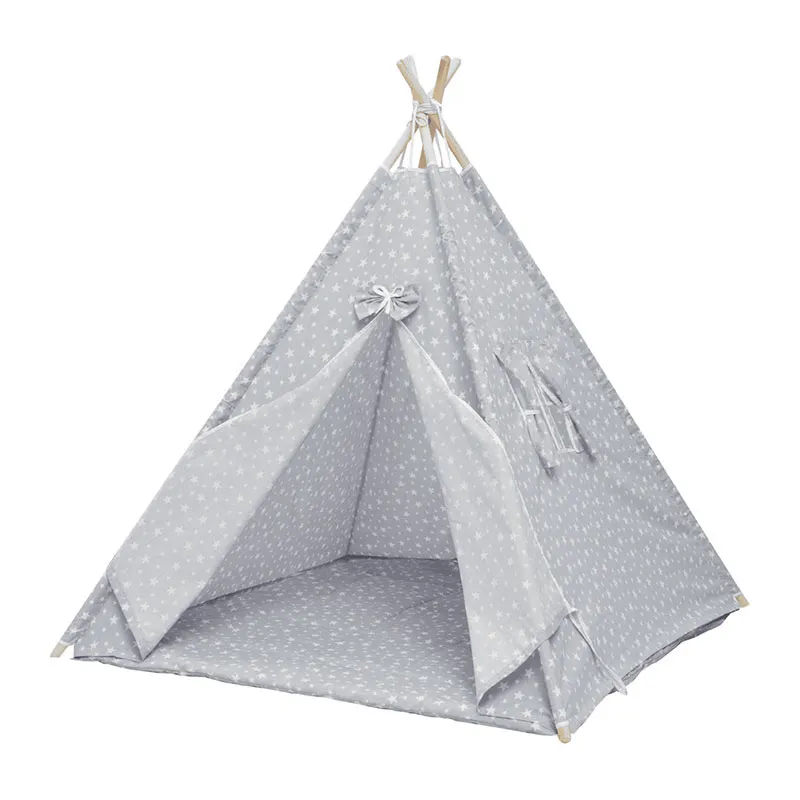 Tipi Étoile Gris - 110x140cm-0