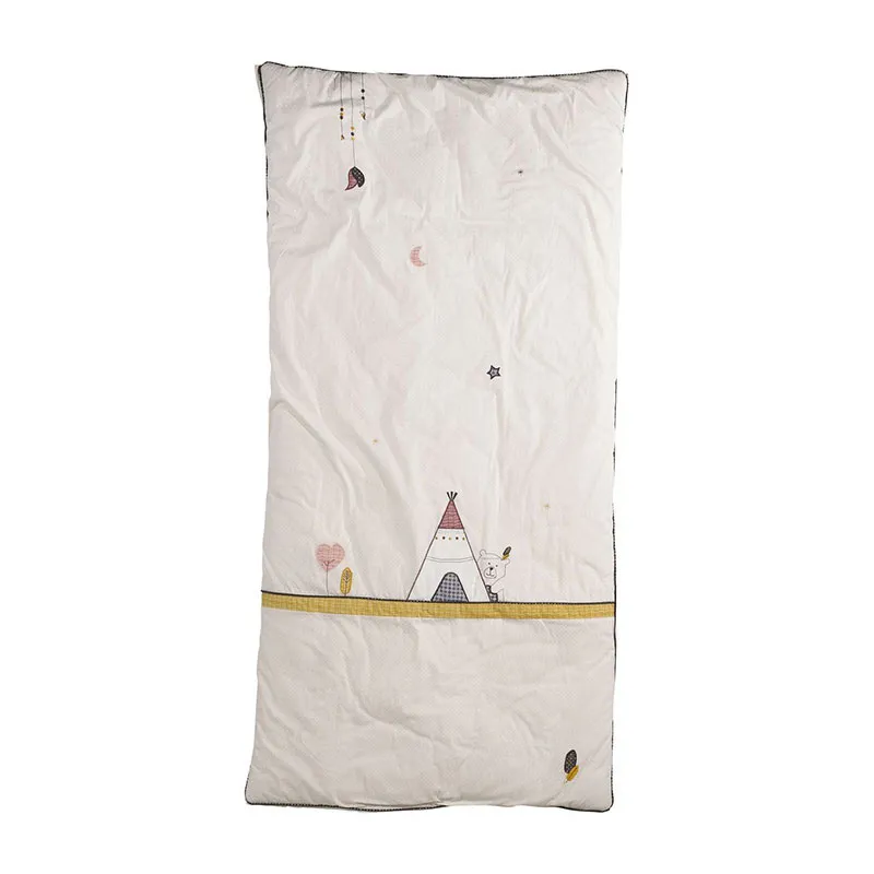 Édredon Timouki Blanc/Beige - 140x70cm-0