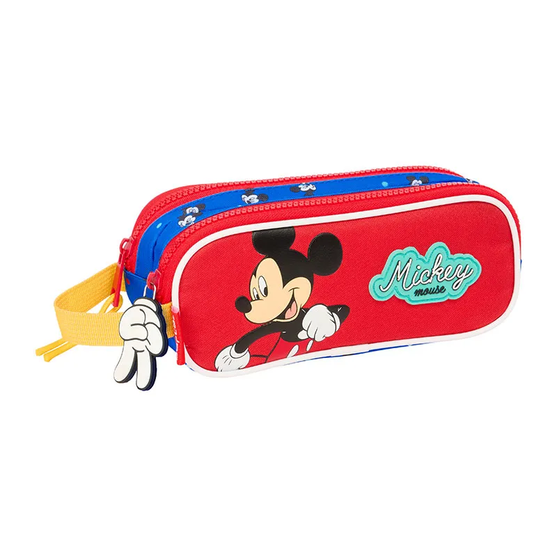 Trousse double Mickey Mouse - 21x8x6cm-0