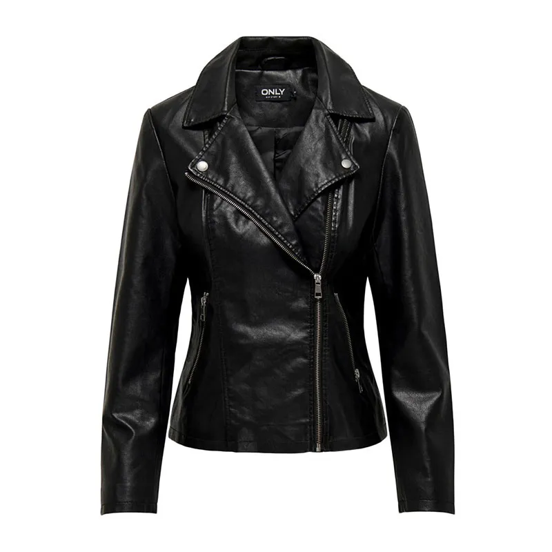 Perfecto simili cuir Newmelisa - Noir | Black-2