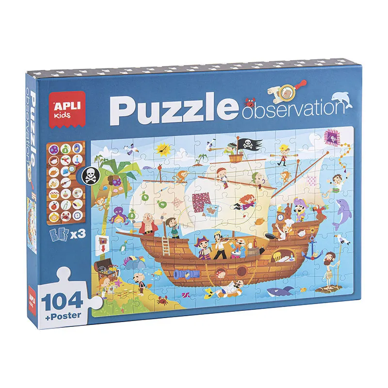 Puzzle Observation Bateau pirate 104pcs - 5+-0