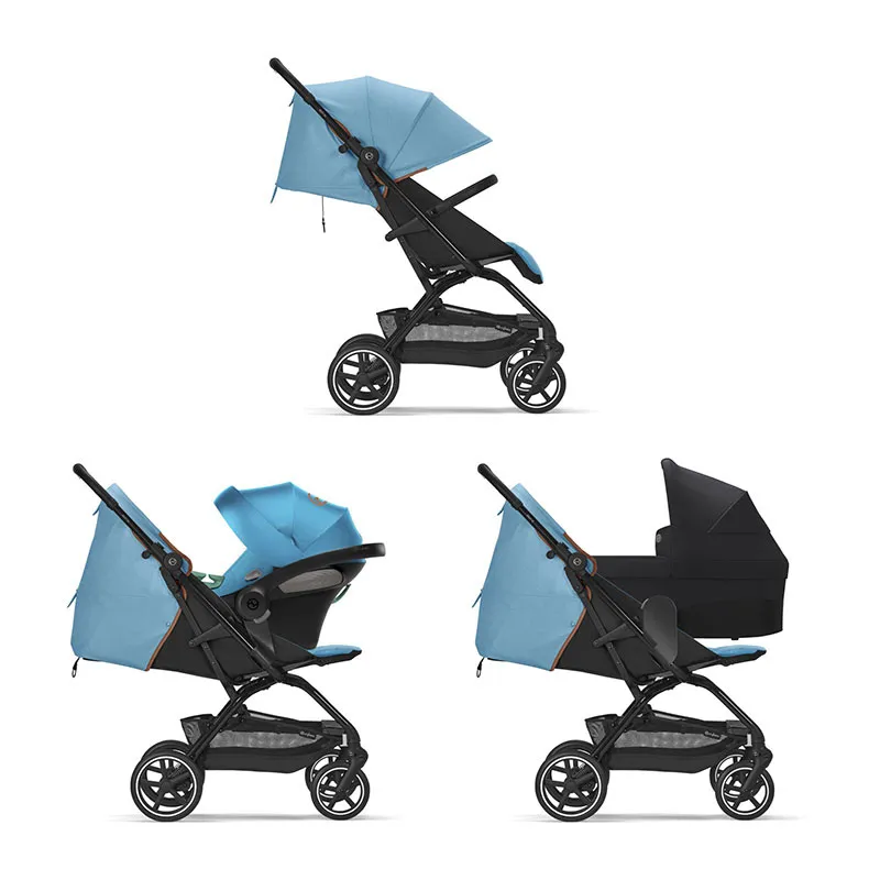 Poussette Compacte Eezy S+2 B Beach Blue/Black - 0m+-3