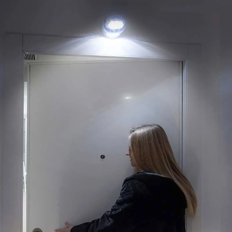 Lampe LED sans fil détecteur de mouvement 360° - 12x7cm-3