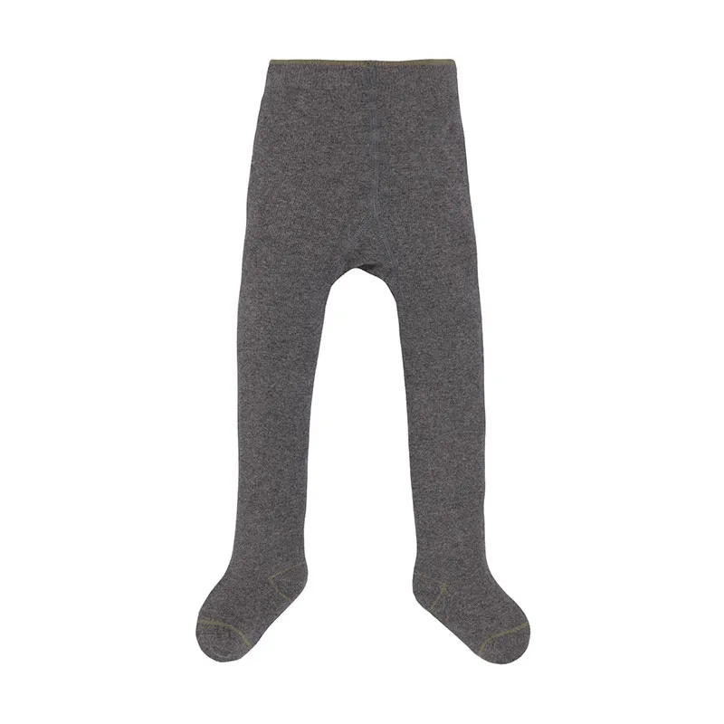 Collants Coton BIO - Anthracite-1