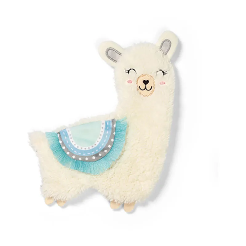 Peluche plate Lama Lulu Bleu - 0m+-1