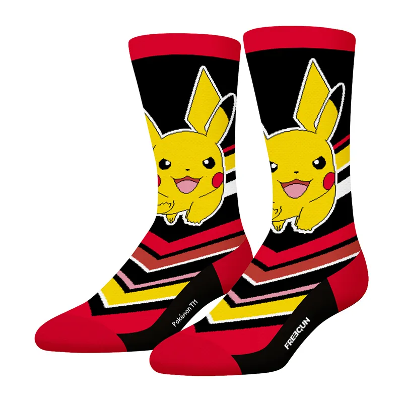 4 Paires de Chaussettes Garçon Pokémon - Jaune/Noir/Rouge/Marron-3
