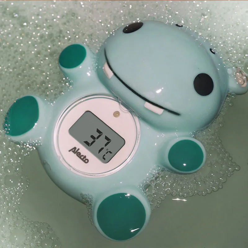 Thermomètre de bain Hippopotame - Vert-6