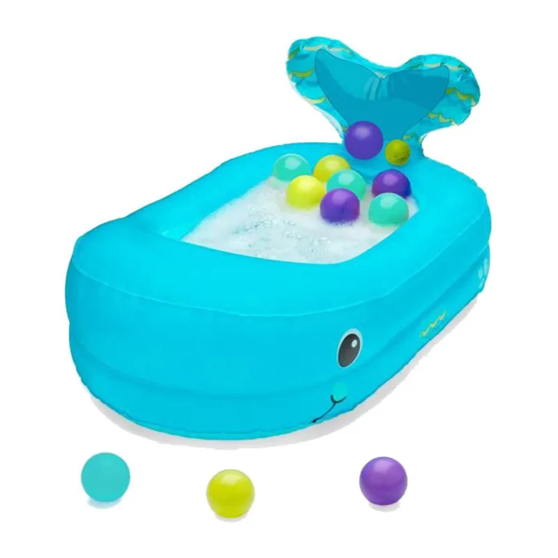 Baignoire gonflable Baleine + 10 balles - 6m+-1