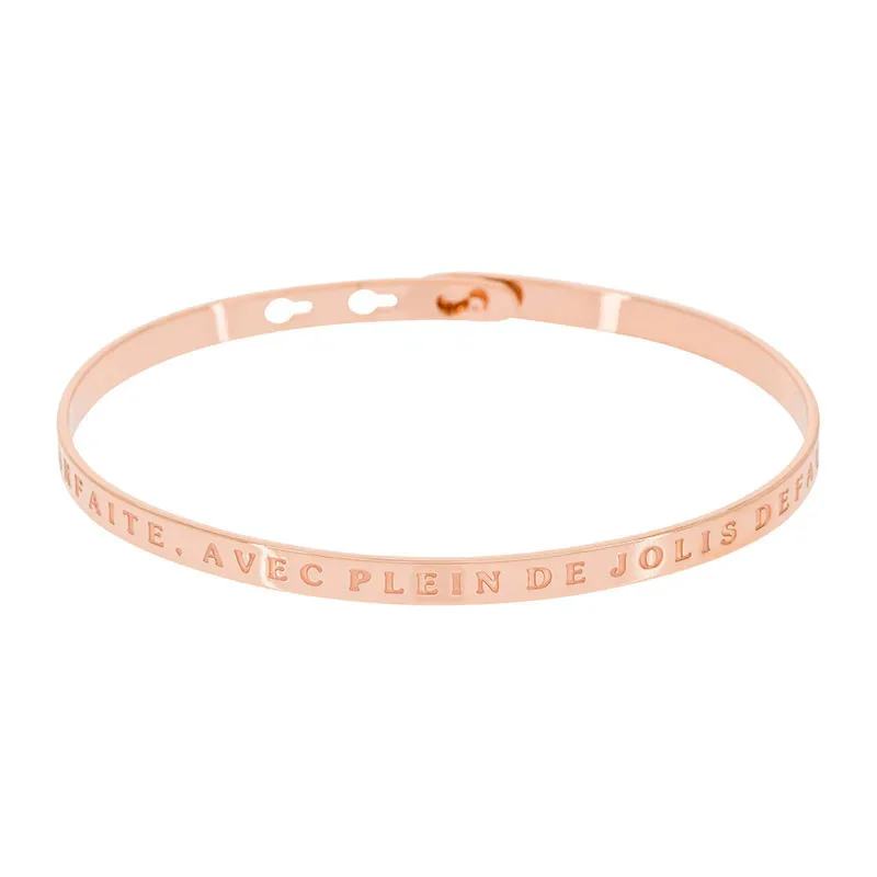 Jonc Parfaite, avec plein de jolis défauts - Laiton Rosé-0