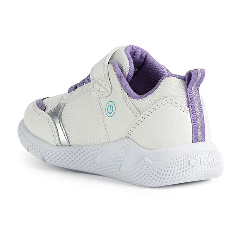 Sneakers lumineuses Sprintye Étoile - Blanc/Lila-4