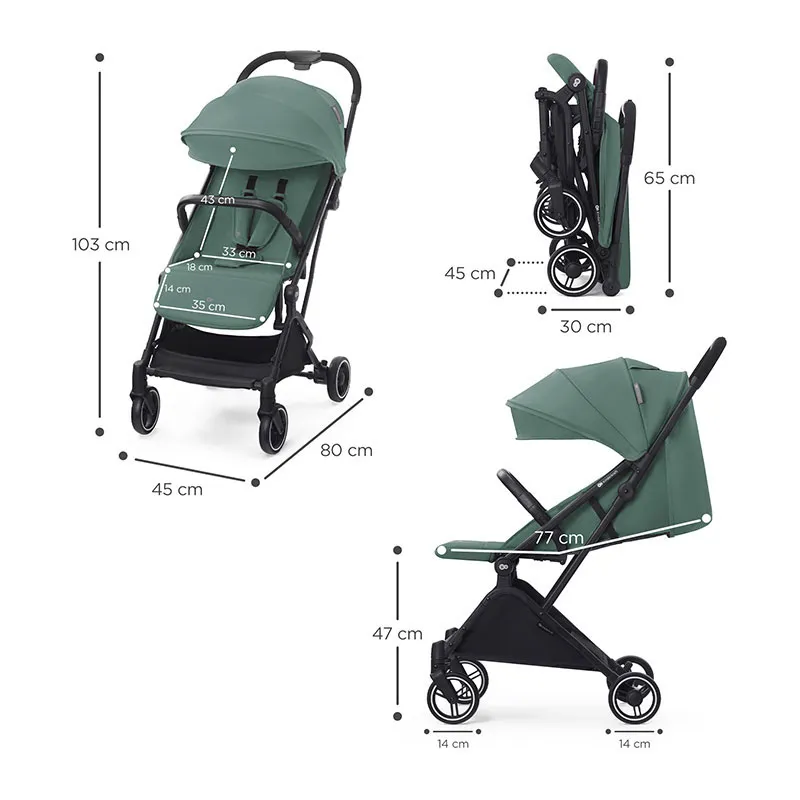 Poussette Compacte INDY 2 Sea Green - 0m+-8