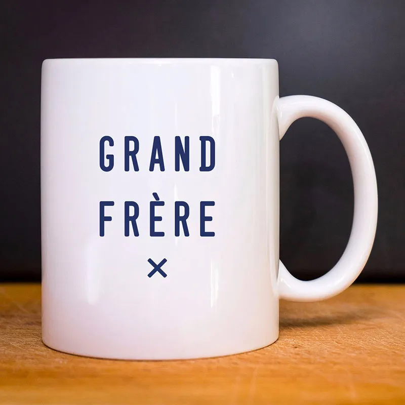 Mug Grand frère x coeur - Blanc-0