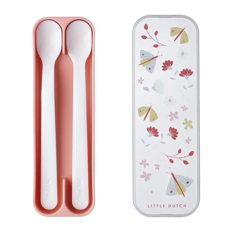 Set de Cuillères Bébé Mio Fleurs et Papillons - 2 pcs-0