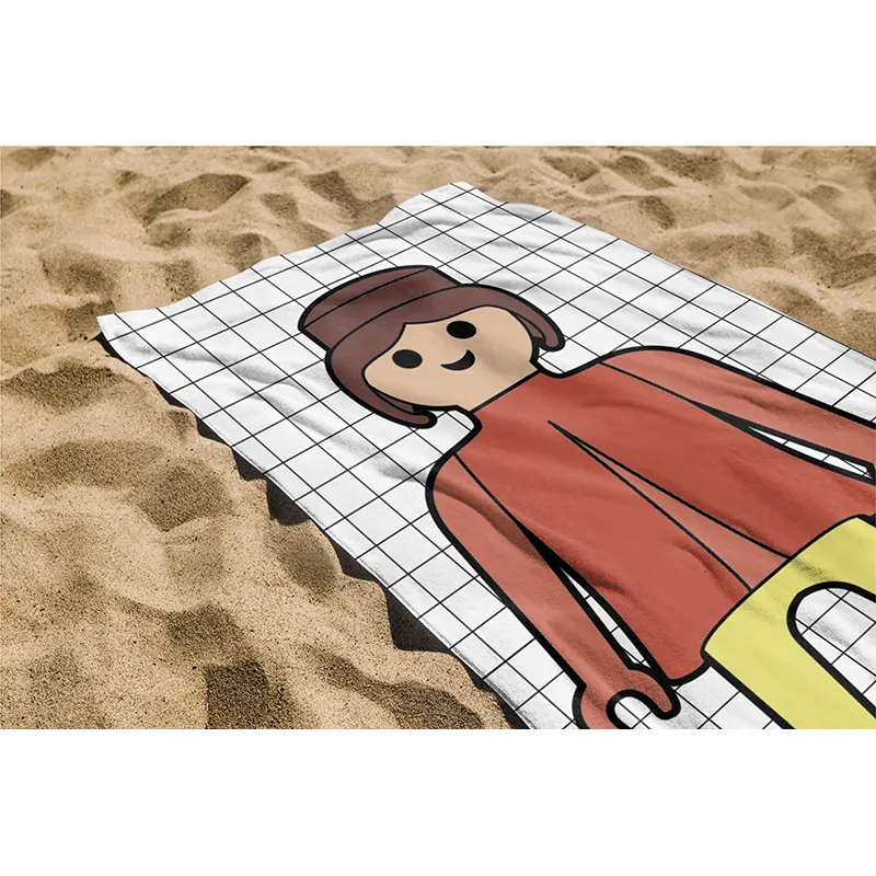 Serviette de plage Playmobil Fille - 75x140cm-2