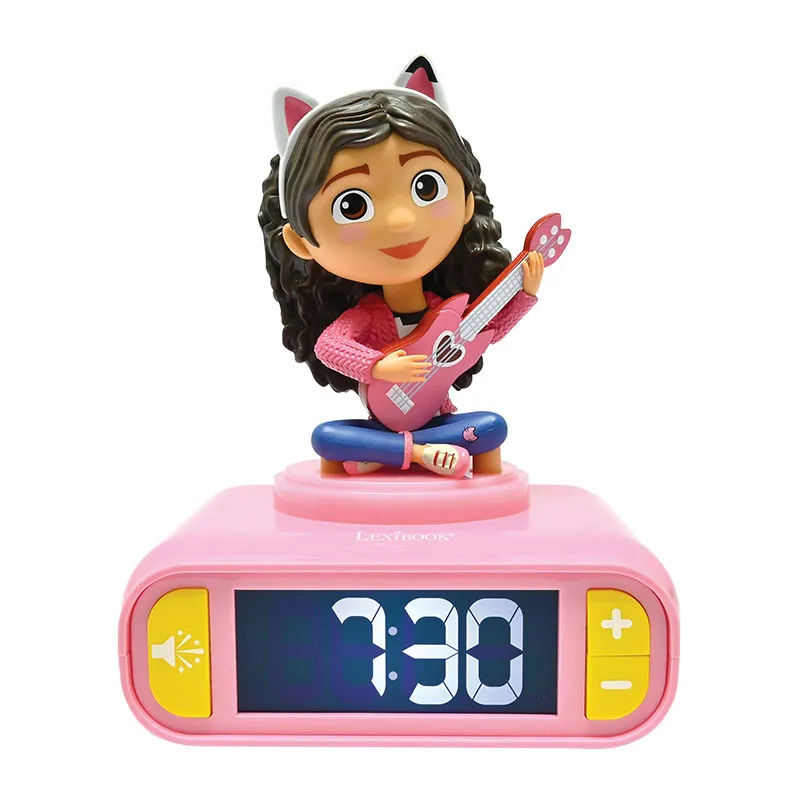 Réveil avec Veilleuse 3D Gabby Maison magique - 6+-0