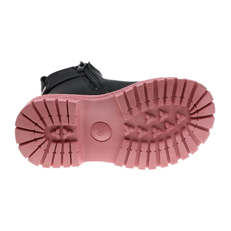 Bottes Bi-color - Noir/Rose-1