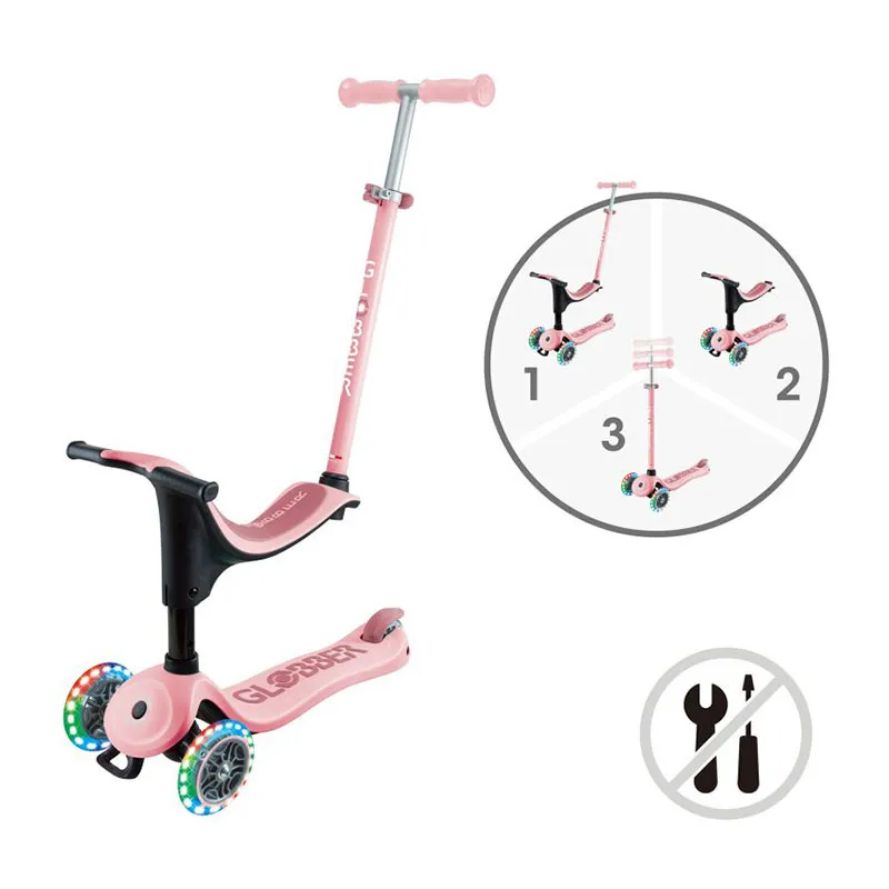 Trottinette évol. 4en1 Go Up Sporty Rose Pastel - 15m+-1
