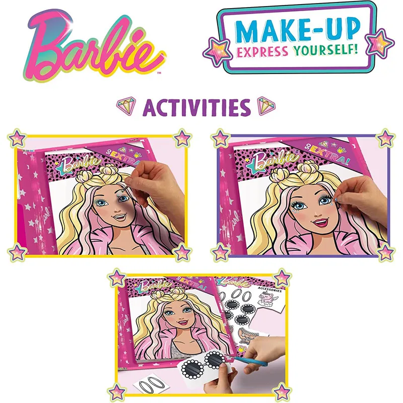 Carnet Barbie apprendre à se maquiller - 5+-3