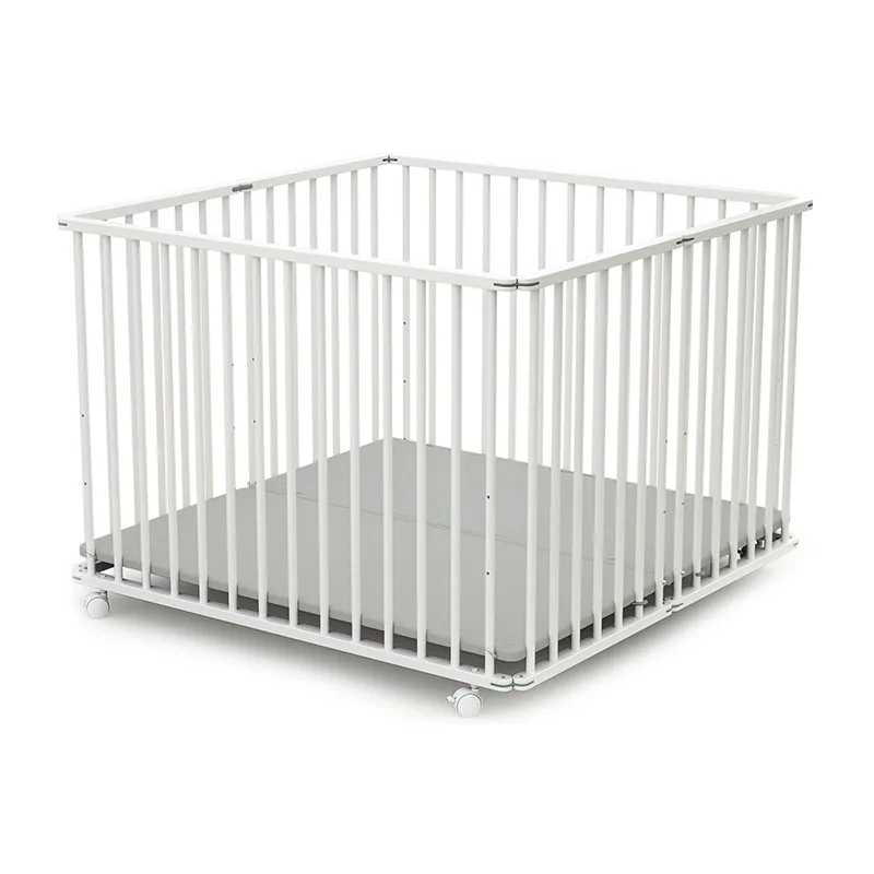 Grand Parc Pliant Webaby Blanc/Gris - 102x101cm-0