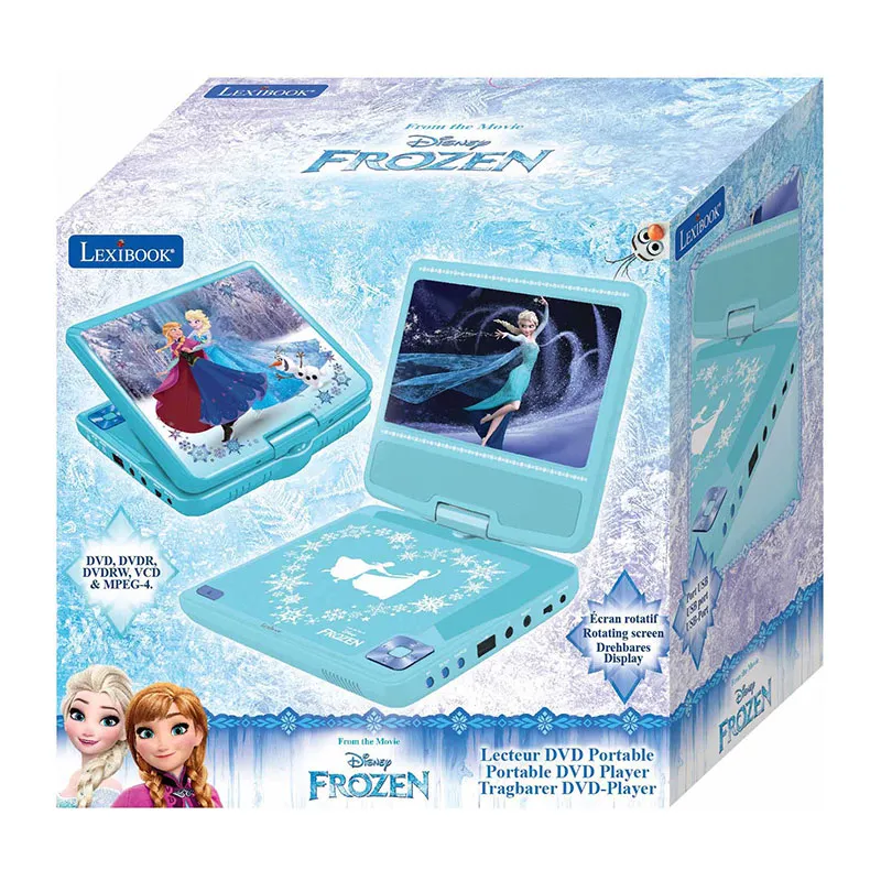 Lecteur DVD portable & écouteurs Reine des Neiges - 6+-4