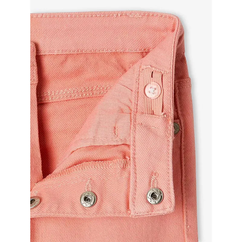 Pantalon Mom MorphologiK Large fille - Pêche-3