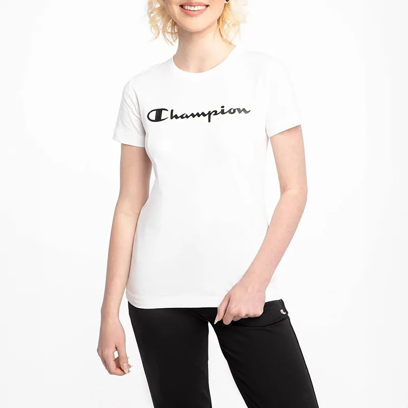 T-shirt Femme Logo Maxi - Blanc/Noir-0