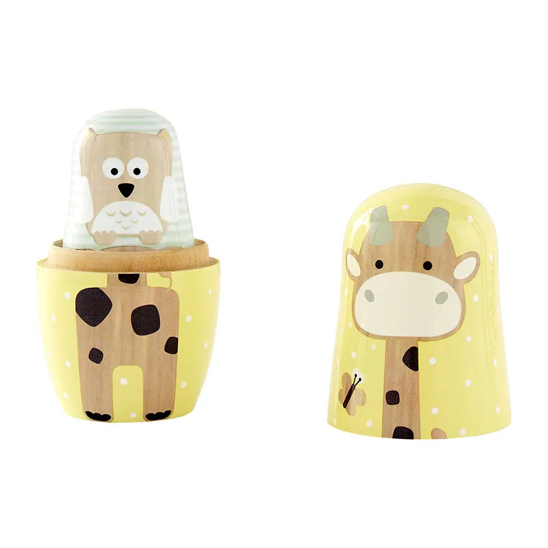 Boîtes gigognes animaux - Blanc/Multicolore - 3+-2
