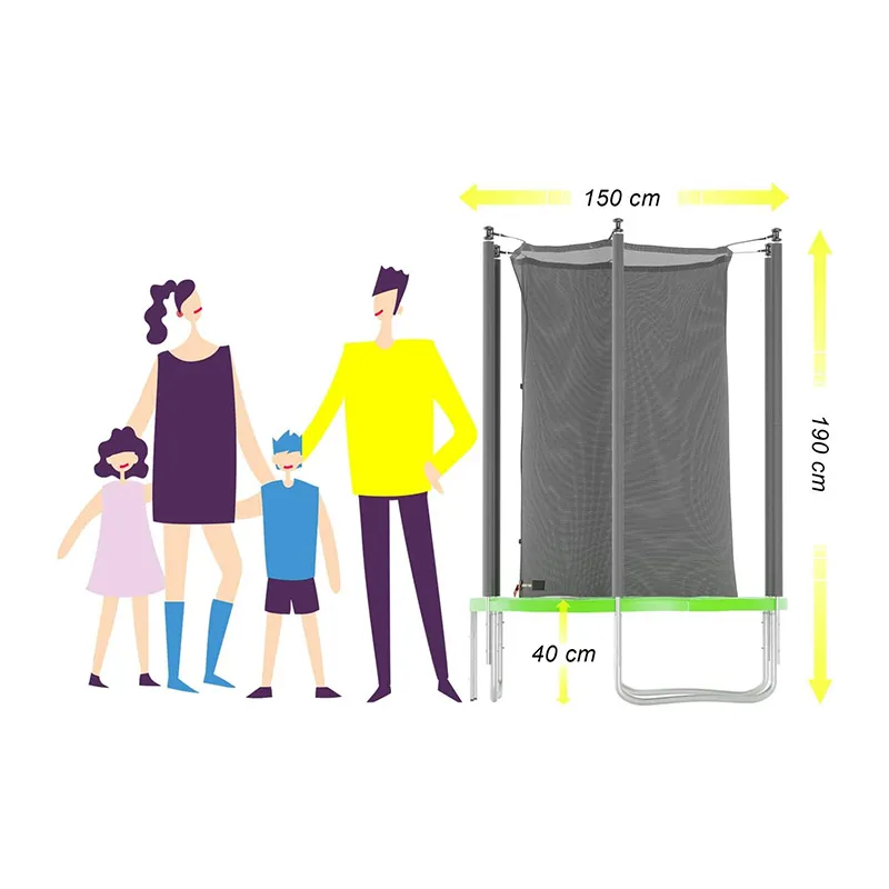 Trampoline 5FT Vert pomme - ø150cm-2