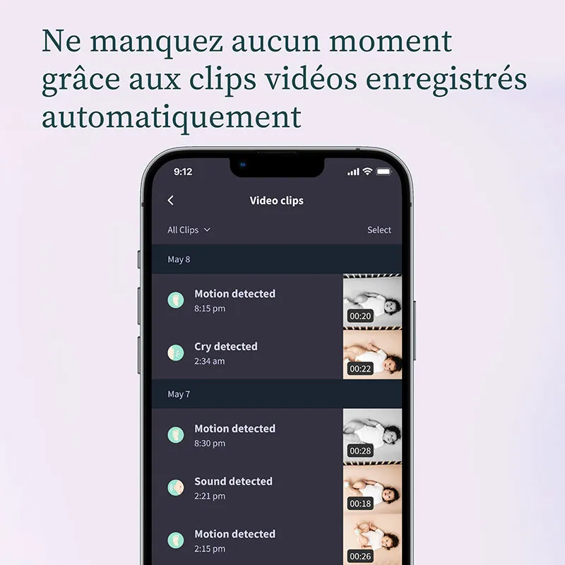 Babyphone Owlet Cam2 + Dream Sock - Menthe-8