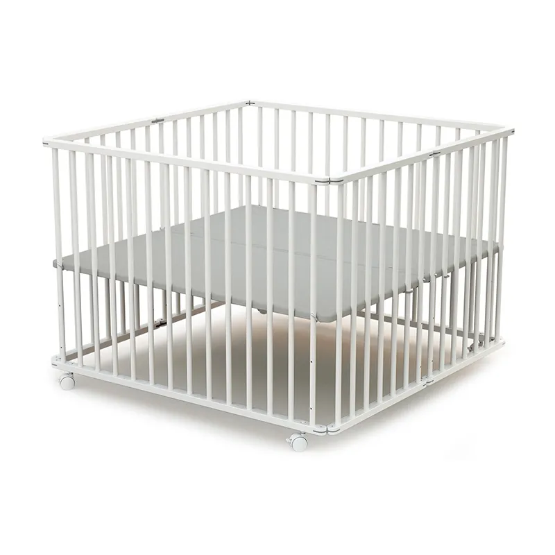 Grand Parc Pliant Webaby Blanc/Gris - 102x101cm-2