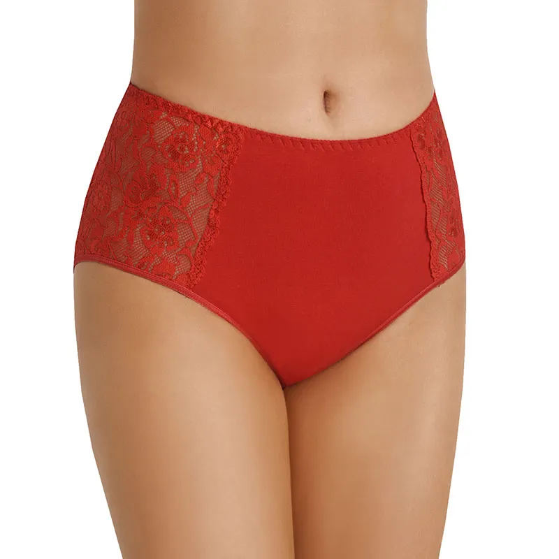 3 Culottes taille haute Loren - Noir/Blanc/Rouge-3