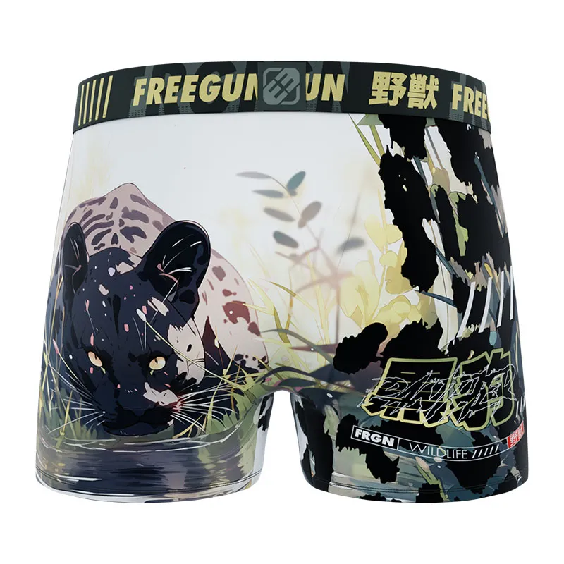 4 Boxers Garçon Manga Animals - Bleu/Rouge/Noir-4