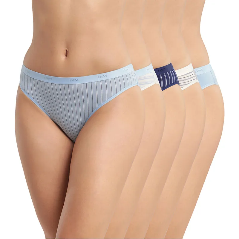 Bebeboutik 5 Culottes Pocket Coton Bleu Blanc