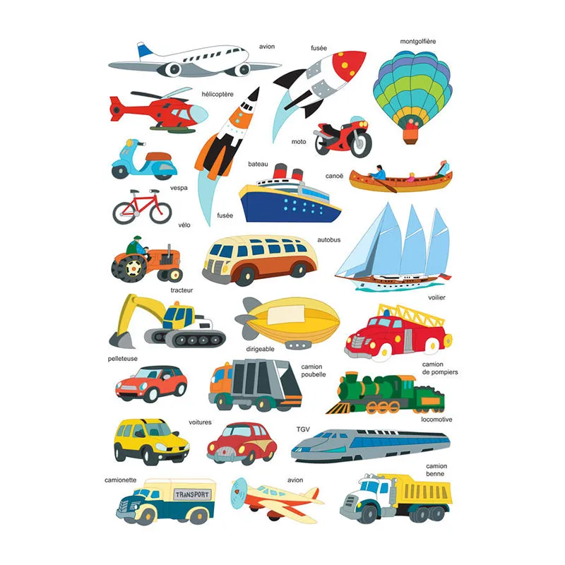 Gommettes véhicules urbains - 118pcs-15