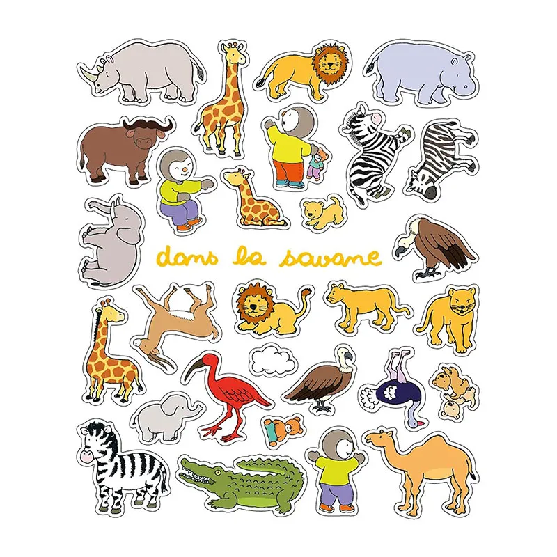 T'Choupi Grand cahier d'autocollants Les animaux - 24m+-1