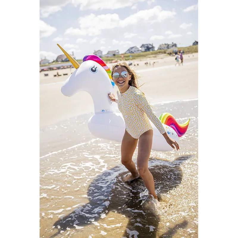 Licorne gonflable Blanc/Multi. 150cm - 6+-3