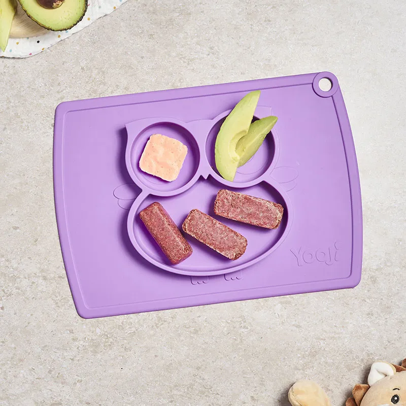 Assiette Compartimentée DME en silicone - forme Chouette-0