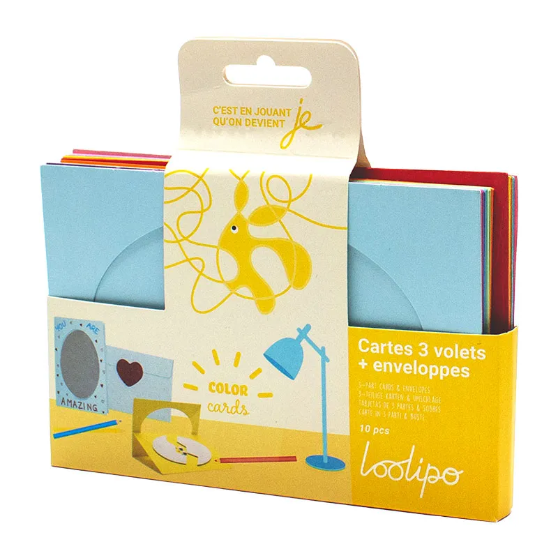 Cartes & Enveloppes colorées à décorer 10x15cm 20pcs - 3+-8