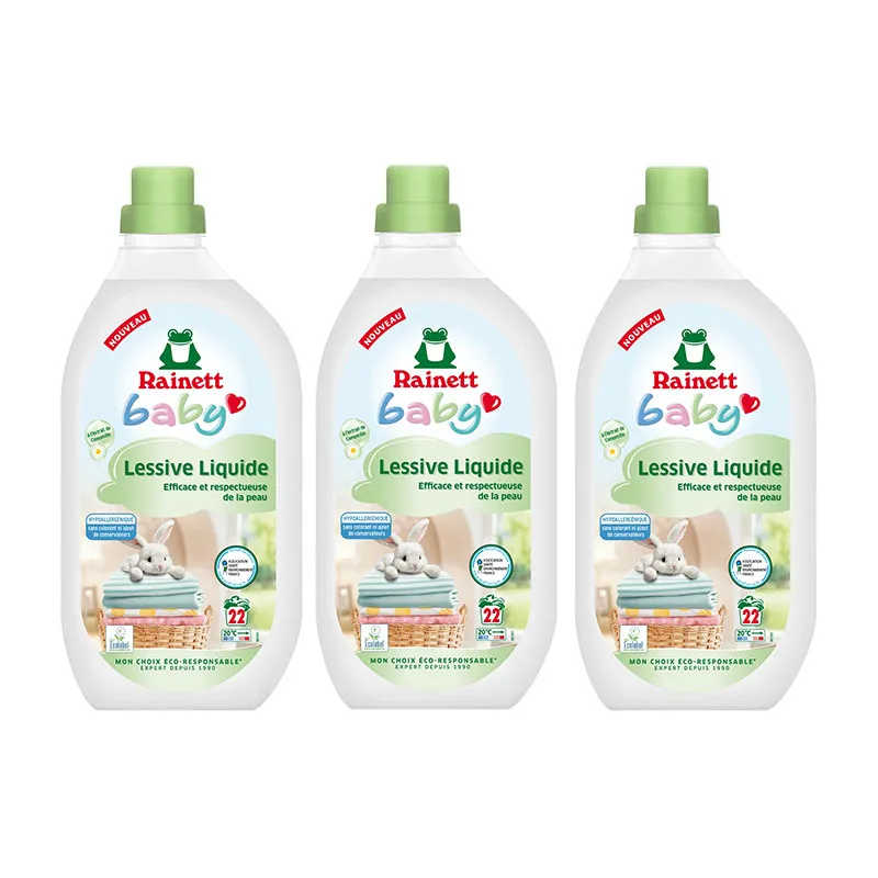 3 Lessives Bébé Écolabel - 66 lavages - FIN DE STOCK-2