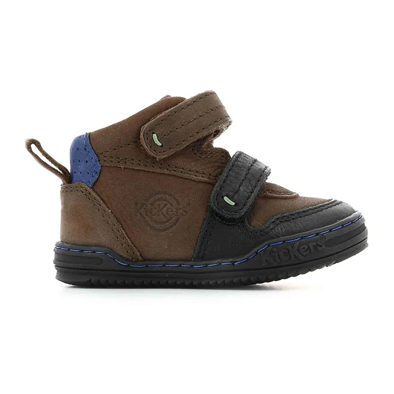 Sneakers hautes Jintaba - Noir/Marron-0
