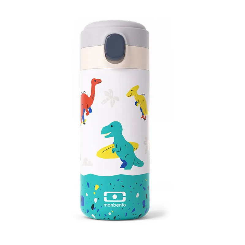Gourde isotherme MB Pop Dino Bleu - 360ml-0