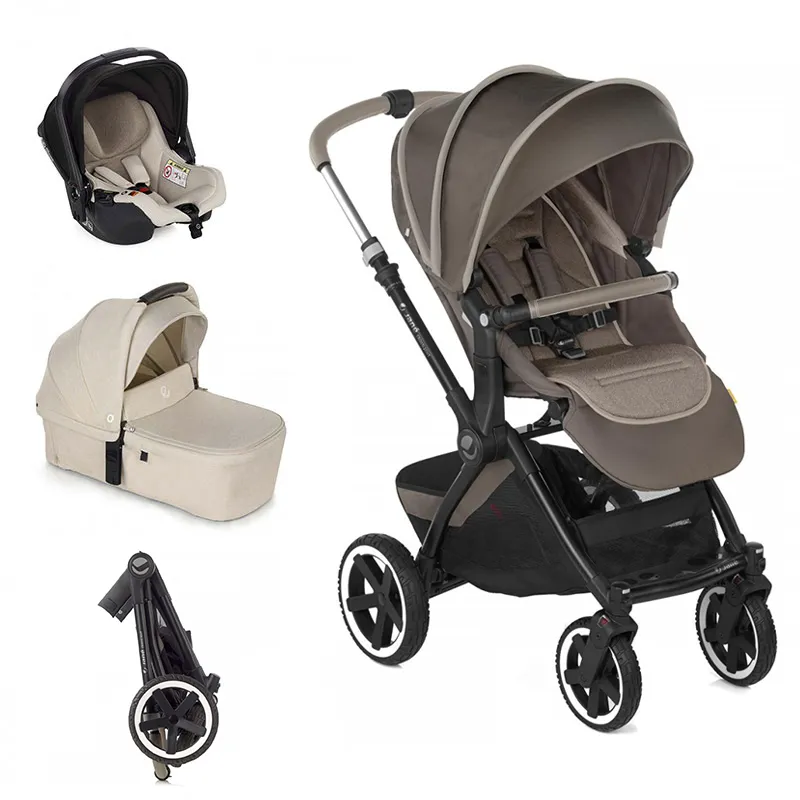 Trio Poussette Crosslight + Nacelle Sweet + Cosy Koos Desert - 0m+-0