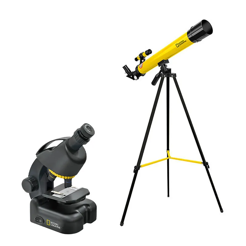 Kit Télescope + Microscope Jaune - 8+-0