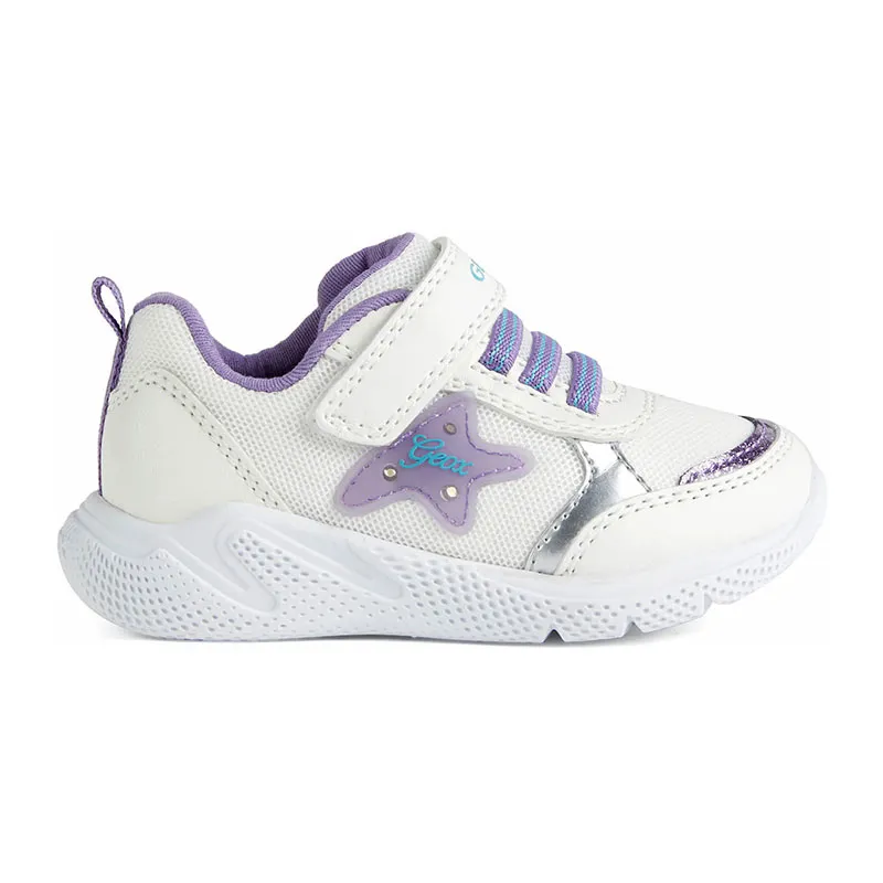Sneakers lumineuses Sprintye Étoile - Blanc/Lila-2