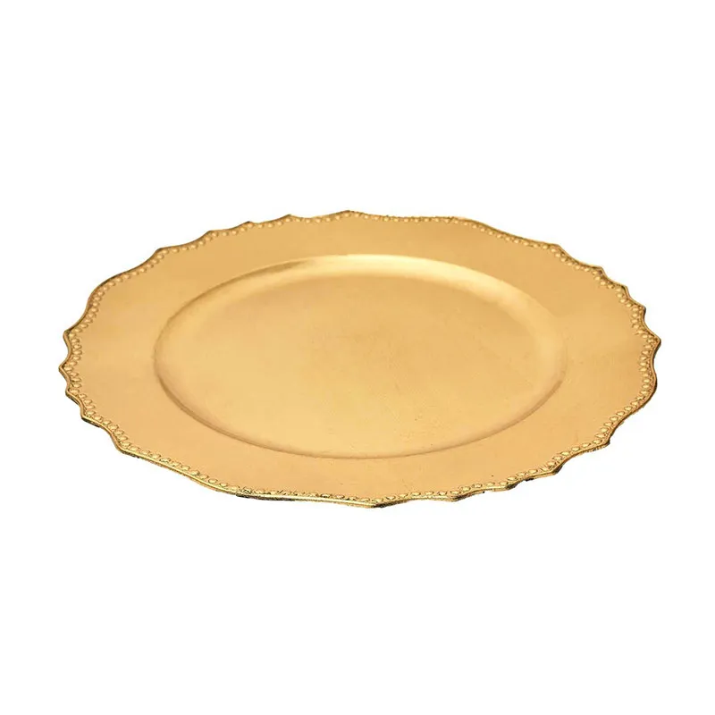 4 Dessous d'assiette Doré Aléat. - ø33cm-1