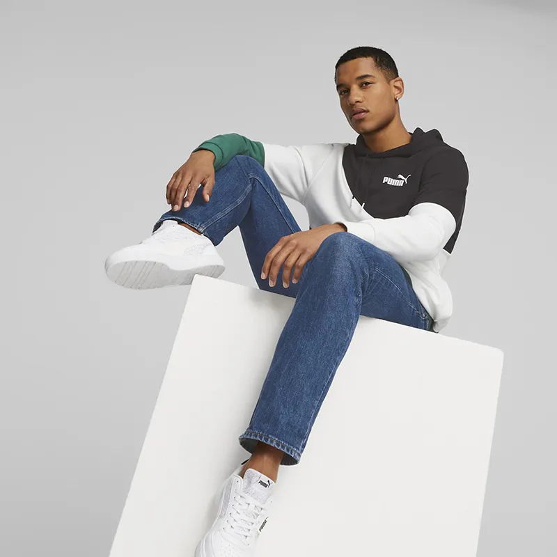 Sweat à capuche Homme Power Cat Puma - Vert/Blanc/Noir-6