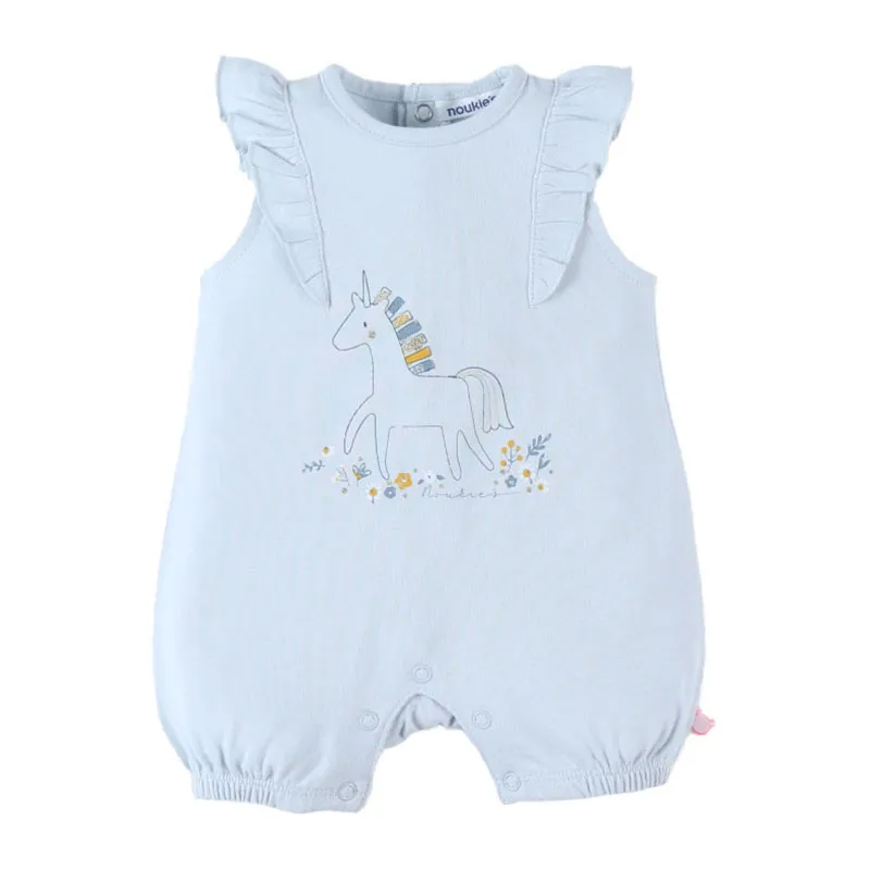 Barboteuse Licorne - Bleu-1