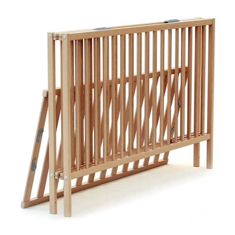 Lit Bébé pliant Webaby Hêtre - 60x120cm-2